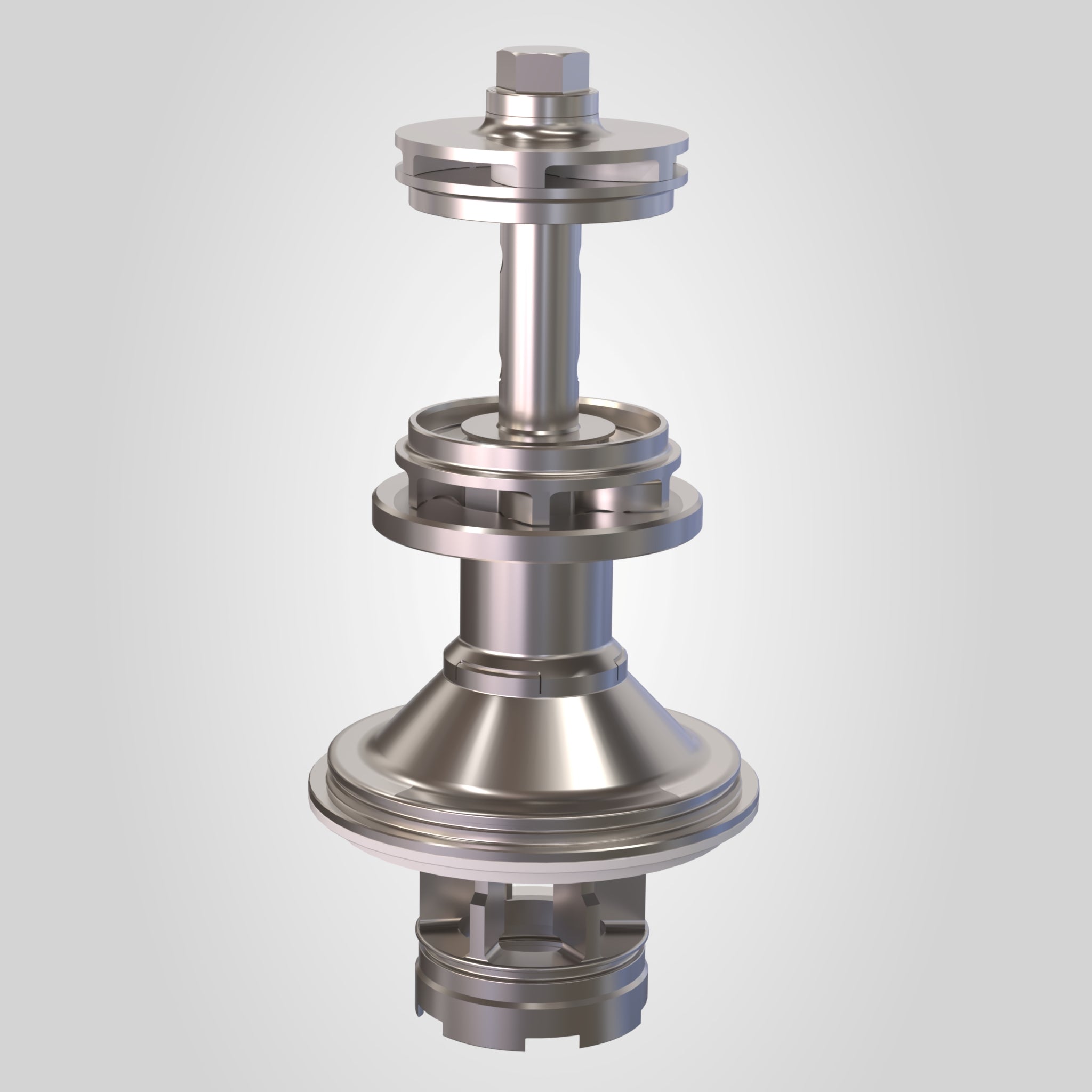 Hermetic Liquid Inlet & Discharge Spindle Assembly